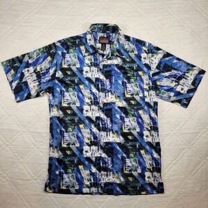 FUBU Hawaiian shirt w/ FUBU logo design men's M